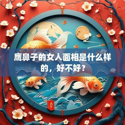 鹰鼻子的女人面相是什么样的，好不好？