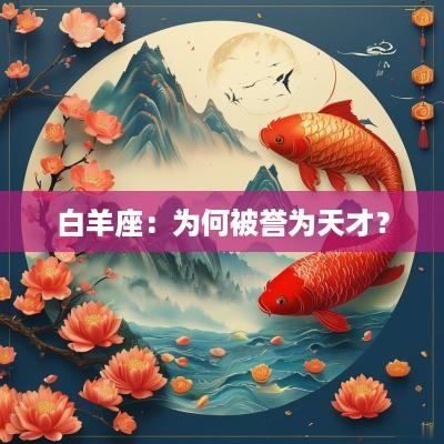 白羊座：为何被誉为天才？