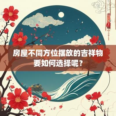 房屋不同方位摆放的吉祥物要如何选择呢？