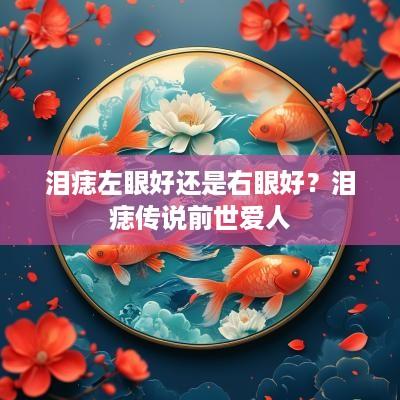 泪痣左眼好还是右眼好？泪痣传说前世爱人