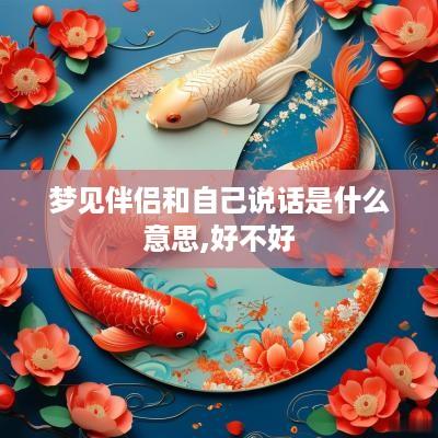 梦见伴侣和自己说话是什么意思,好不好