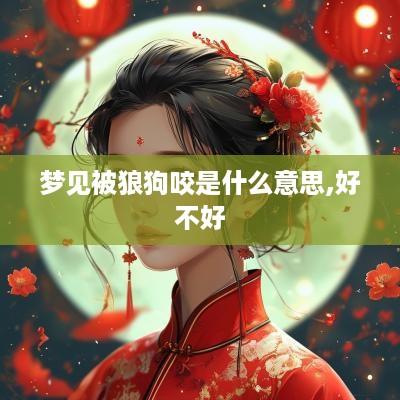 梦见被狼狗咬是什么意思,好不好