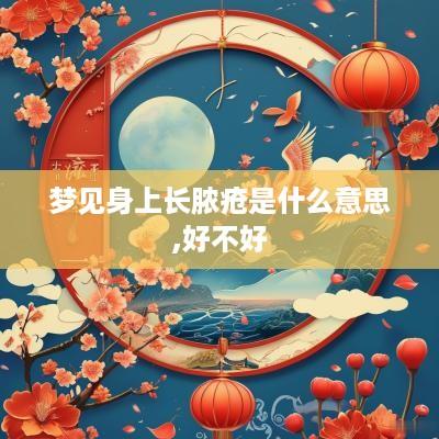 梦见身上长脓疮是什么意思,好不好