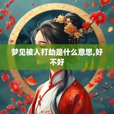 梦见被人打劫是什么意思,好不好
