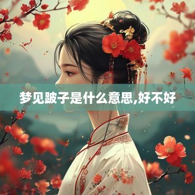 梦见跛子是什么意思,好不好