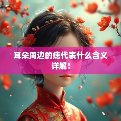 耳朵周边的痣代表什么含义详解！
