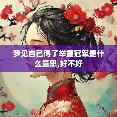 梦见自己得了举重冠军是什么意思,好不好