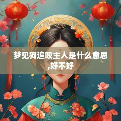 梦见狗追咬主人是什么意思,好不好