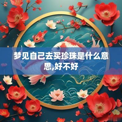 梦见自己去买珍珠是什么意思,好不好