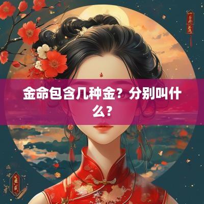 金命包含几种金？分别叫什么？