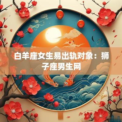 白羊座女生易出轨对象：狮子座男生网