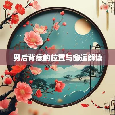男后背痣的位置与命运解读