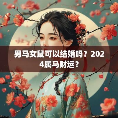 男马女鼠可以结婚吗？2025属马财运？
