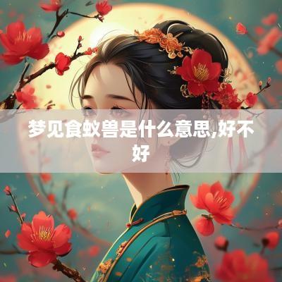 梦见食蚁兽是什么意思,好不好