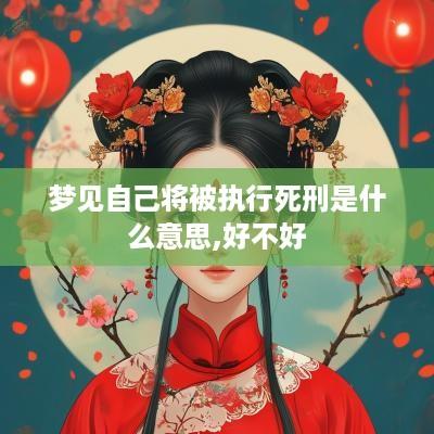 梦见自己将被执行死刑是什么意思,好不好