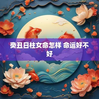 癸丑日柱女命怎样 命运好不好