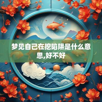 梦见自己在挖陷阱是什么意思,好不好