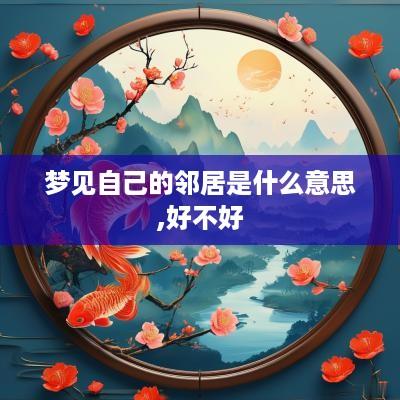 梦见自己的邻居是什么意思,好不好