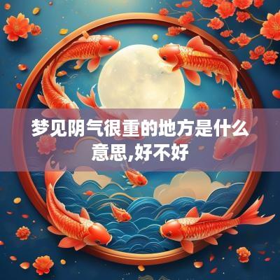 梦见阴气很重的地方是什么意思,好不好