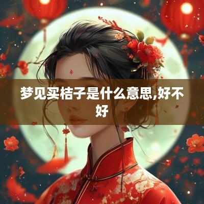 梦见买桔子是什么意思,好不好