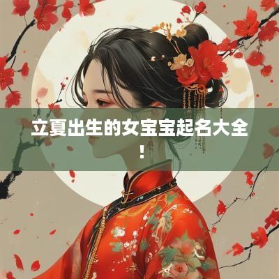 立夏出生的女宝宝起名大全！