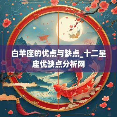 白羊座的优点与缺点_十二星座优缺点分析网