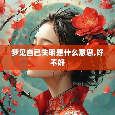 梦见自己失明是什么意思,好不好