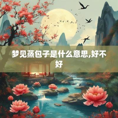 梦见蒸包子是什么意思,好不好
