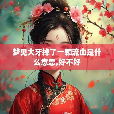 梦见大牙掉了一颗流血是什么意思,好不好
