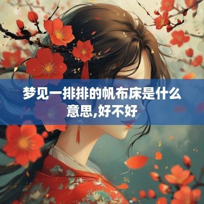 梦见一排排的帆布床是什么意思,好不好