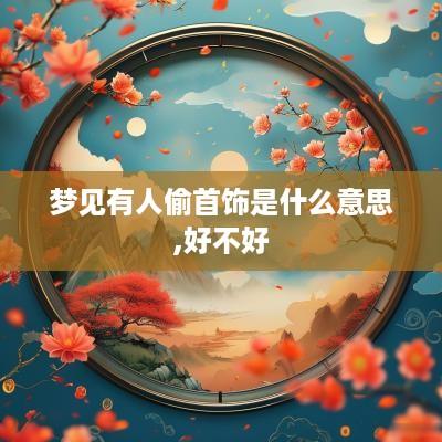 梦见有人偷首饰是什么意思,好不好