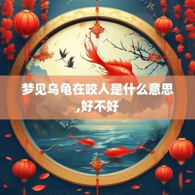 梦见乌龟在咬人是什么意思,好不好