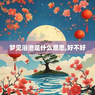 梦见浴池是什么意思,好不好