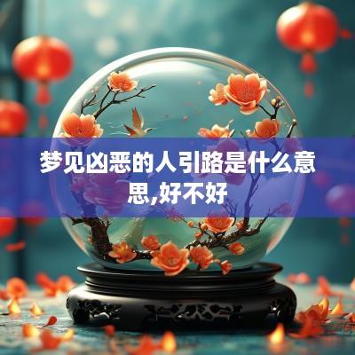 梦见凶恶的人引路是什么意思,好不好