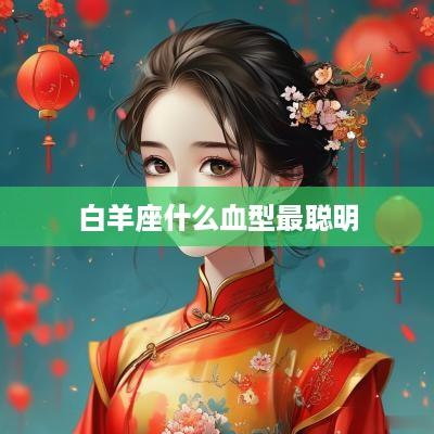 白羊座什么血型最聪明