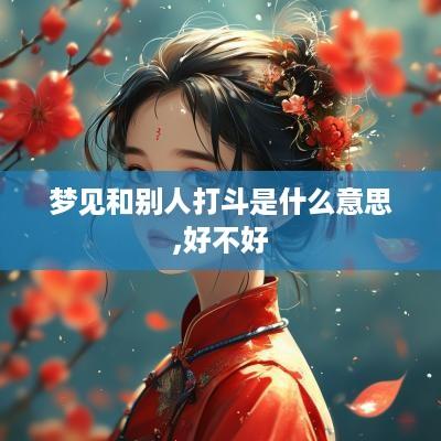 梦见和别人打斗是什么意思,好不好