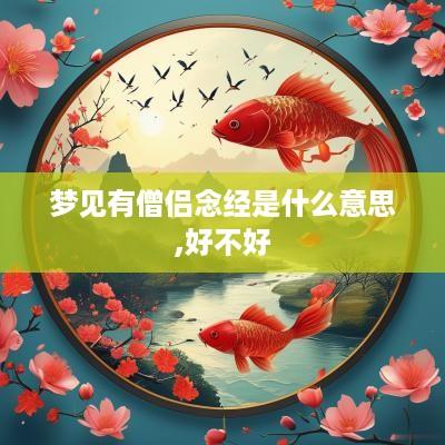梦见有僧侣念经是什么意思,好不好