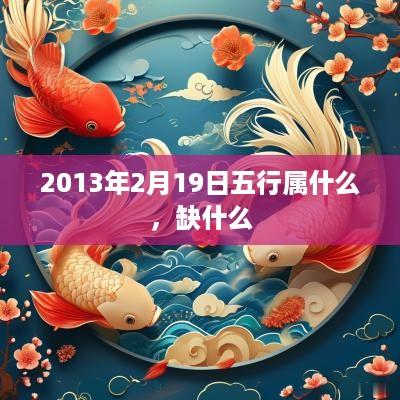 2013年2月19日五行属什么，缺什么