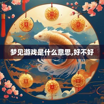 梦见游戏是什么意思,好不好