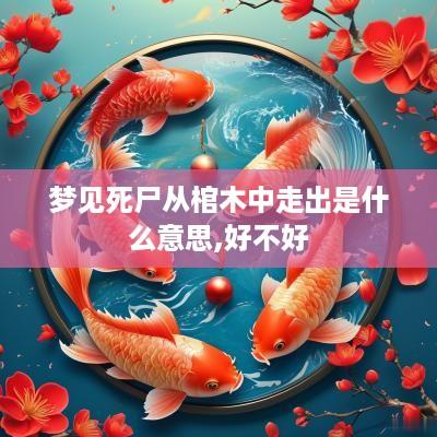 梦见死尸从棺木中走出是什么意思,好不好