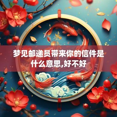 梦见邮递员带来你的信件是什么意思,好不好