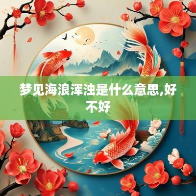 梦见海浪浑浊是什么意思,好不好