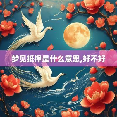 梦见抵押是什么意思,好不好