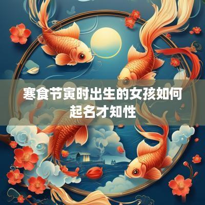 寒食节寅时出生的女孩如何起名才知性