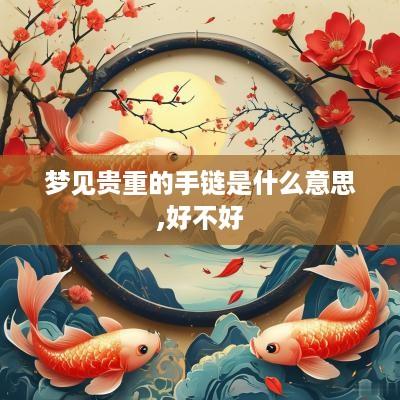 梦见贵重的手链是什么意思,好不好