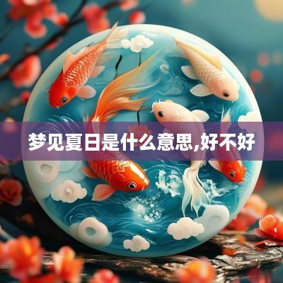 梦见夏日是什么意思,好不好