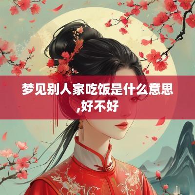 梦见别人家吃饭是什么意思,好不好