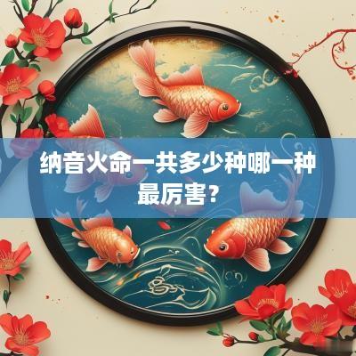 纳音火命一共多少种哪一种最厉害？