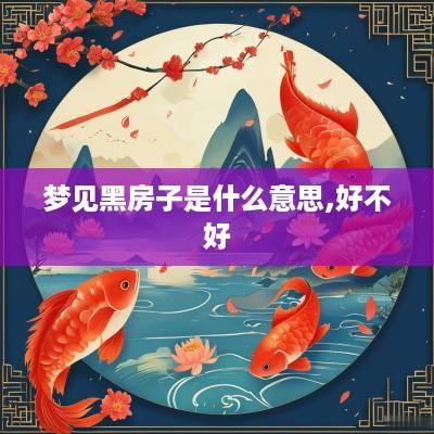 梦见黑房子是什么意思,好不好