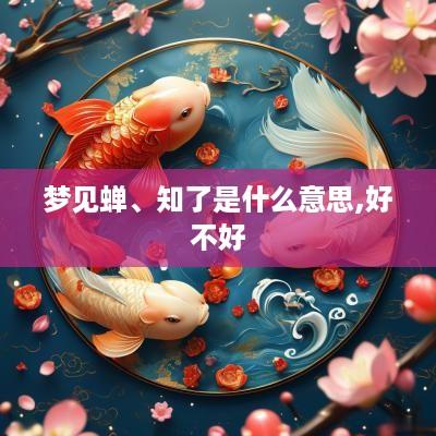 梦见蝉、知了是什么意思,好不好